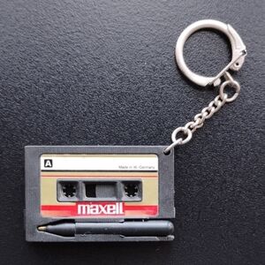 Maxell Cassette Tape Promo Keychain Miniature